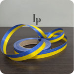 Стрічка флористична 2см*50м Жовто-блакитна