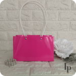 Сумка для квітів велика рожева