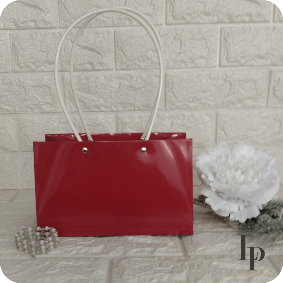 sumka bordova Сумка для квітів велика бордова