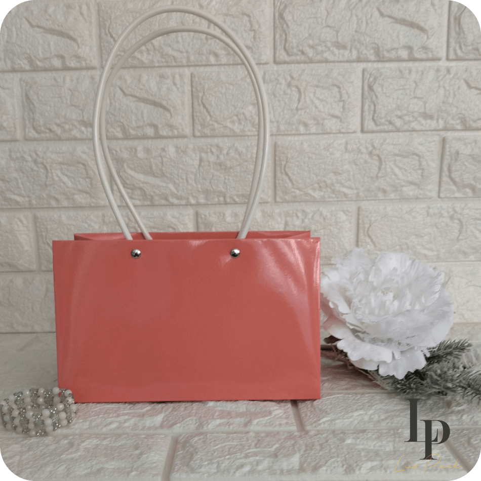 sumka persyk Сумка для квітів велика персиковий